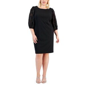 New Connected Apparel Plus Size 20W Shimmer Cocktail Party Midi Dress NWT